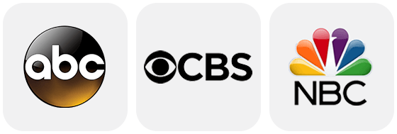 ABC-NBC-CBS ABC NBC CBS channel logos
